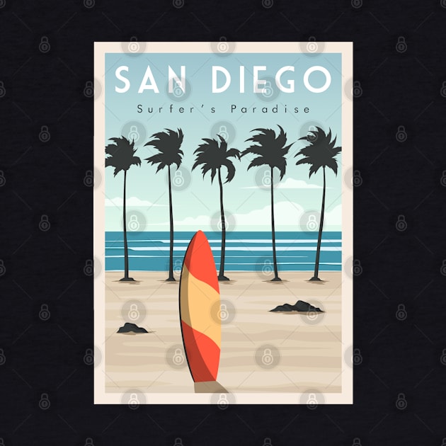 San Diego surf beach by SerenityByAlex